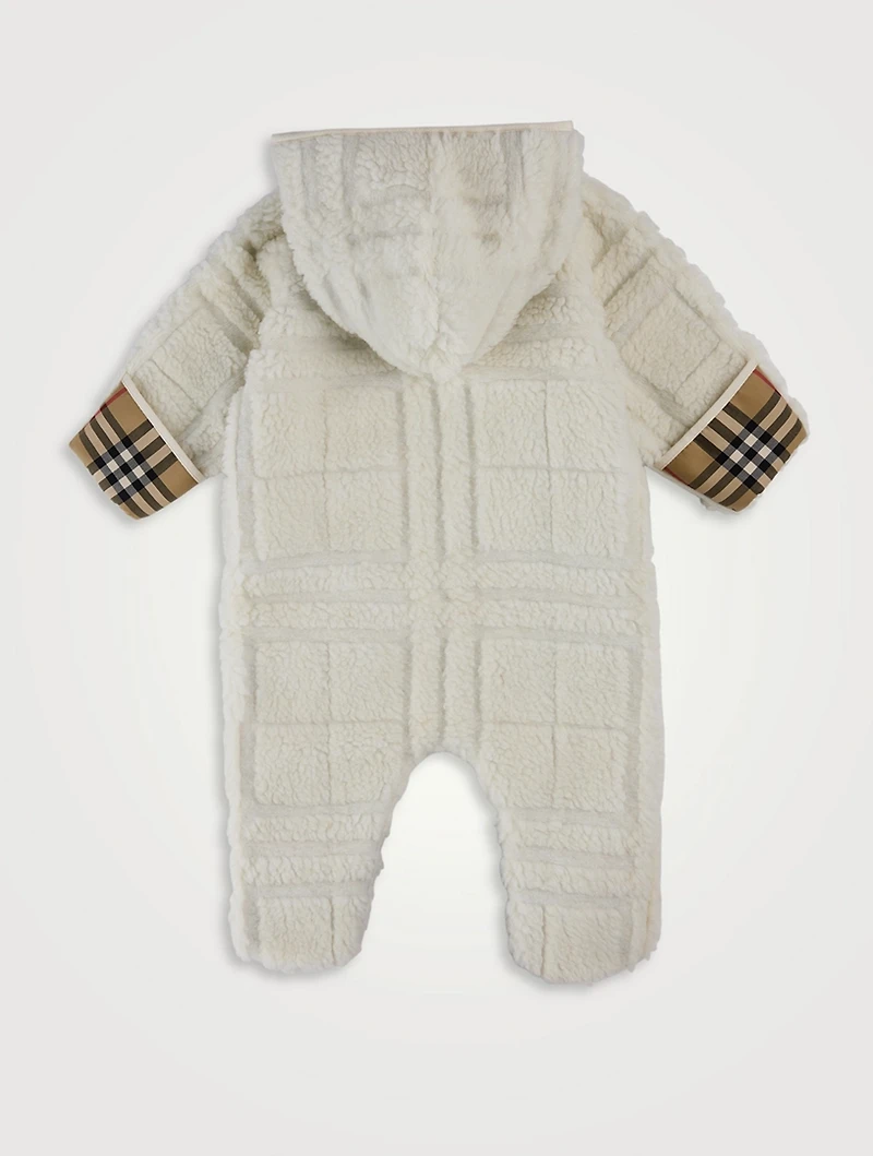 Check Fleece Onesie