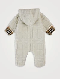 Check Fleece Onesie