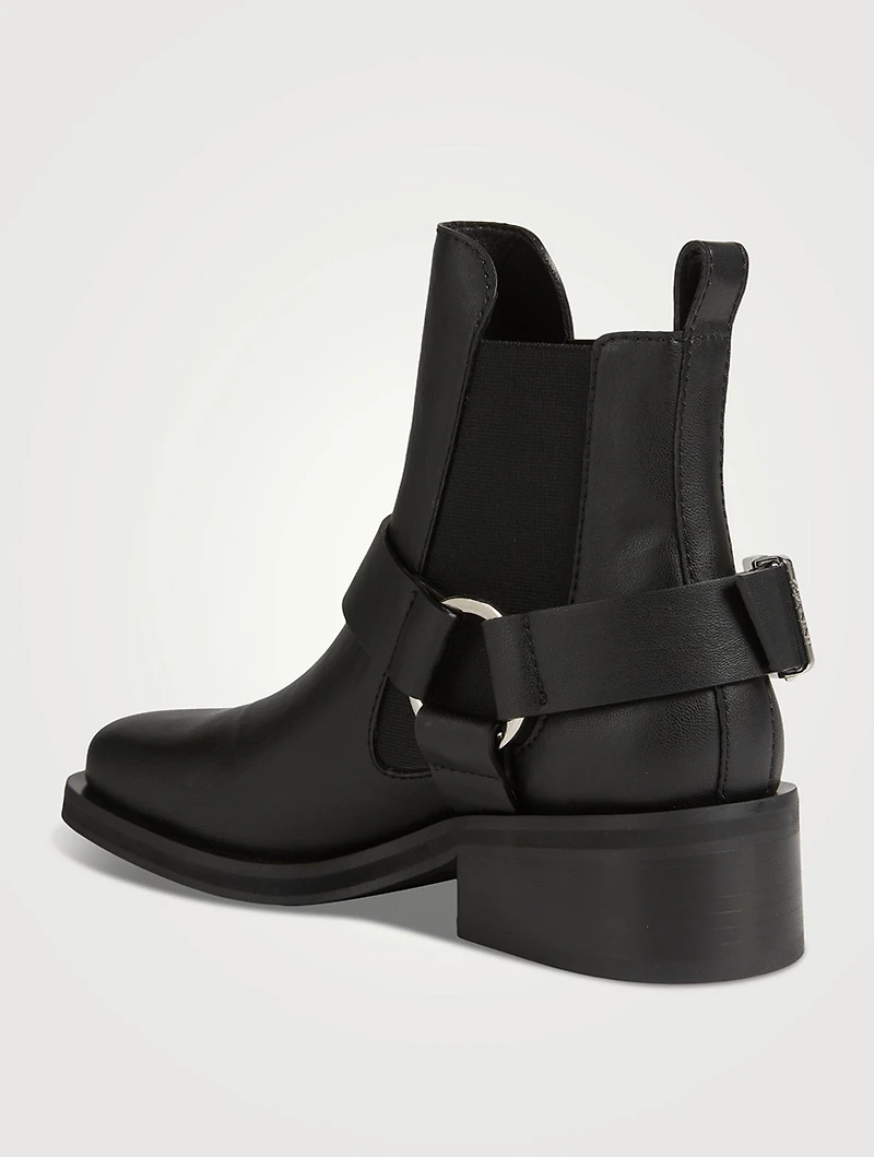 Leather Biker Boots