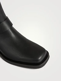 Leather Biker Boots