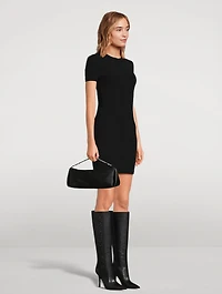 Logo Jacquard Stretch Mini Dress