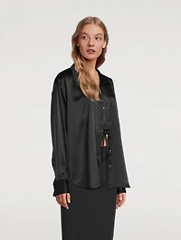 Silk Double Layered Shirt