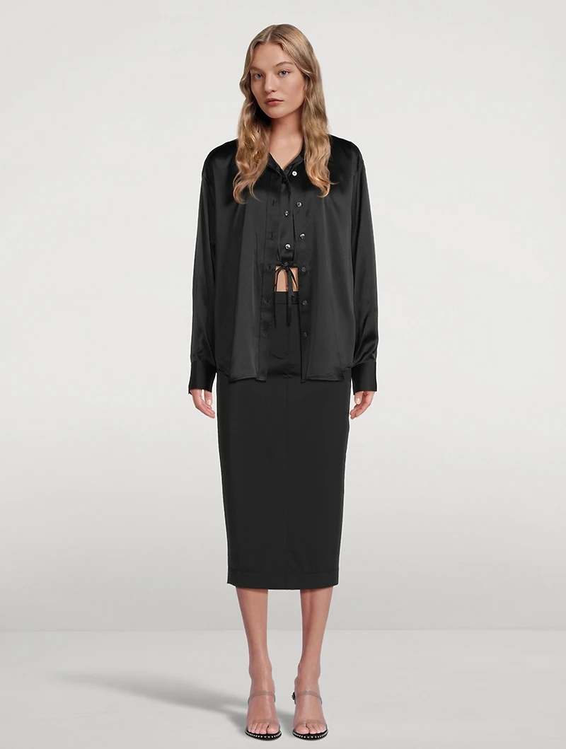 Silk Double Layered Shirt