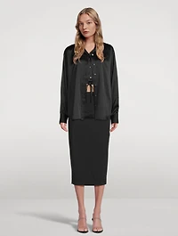 Silk Double Layered Shirt