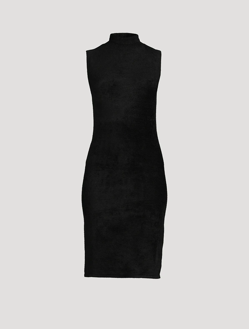 Velvet Turtleneck Dress