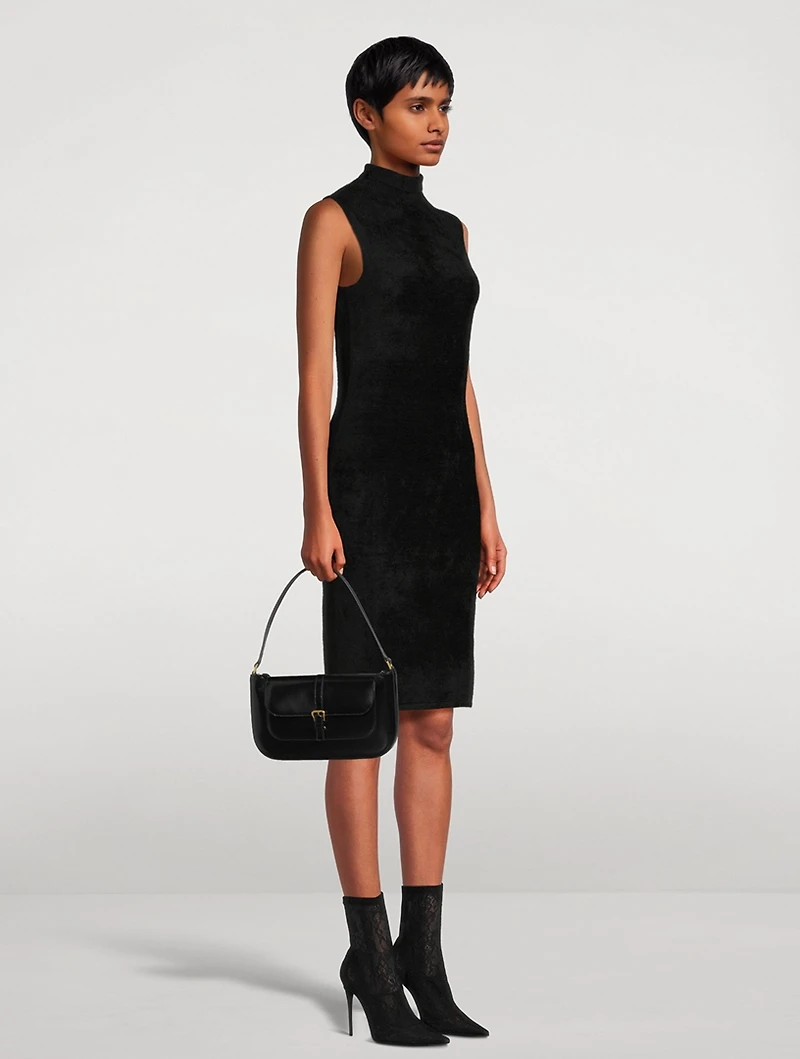 Velvet Turtleneck Dress