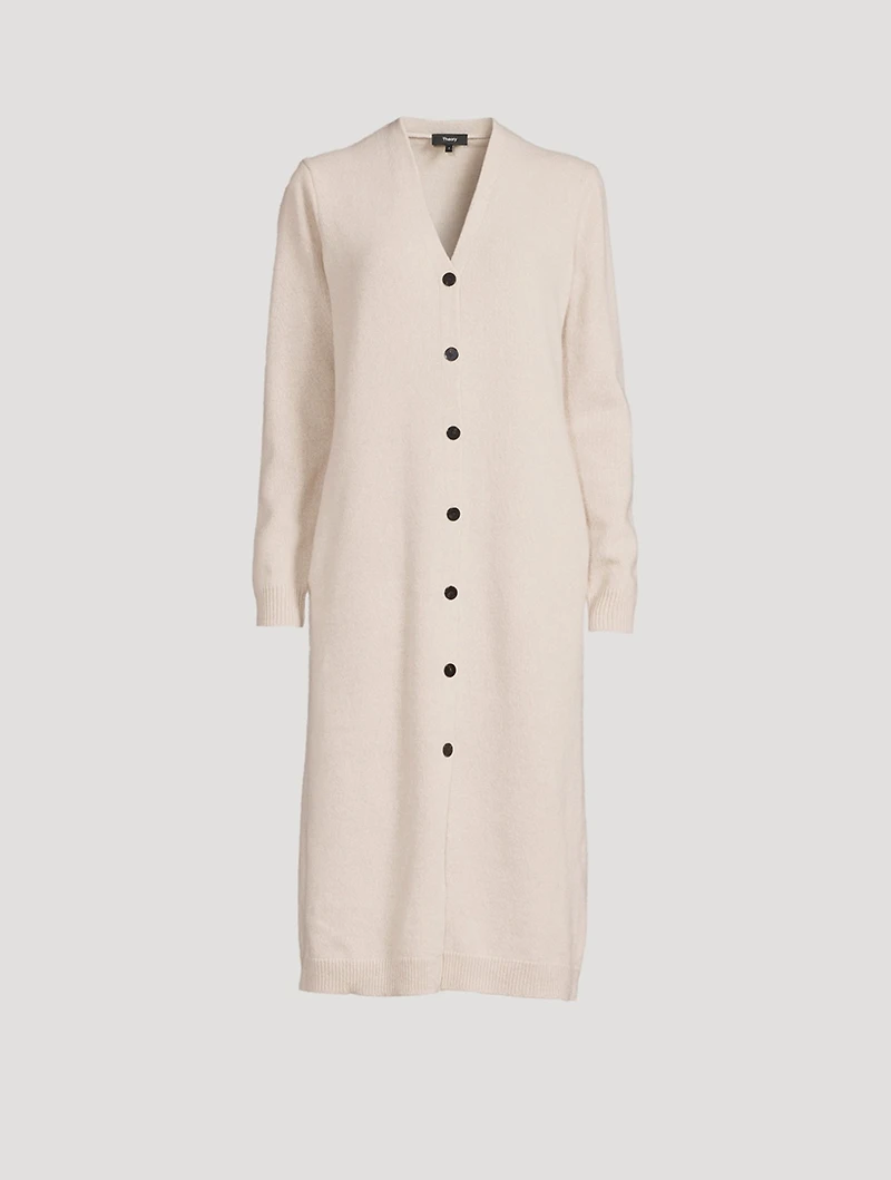 Recycled Wool And Cashmere Long Cardigan