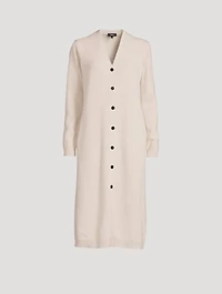 Recycled Wool And Cashmere Long Cardigan