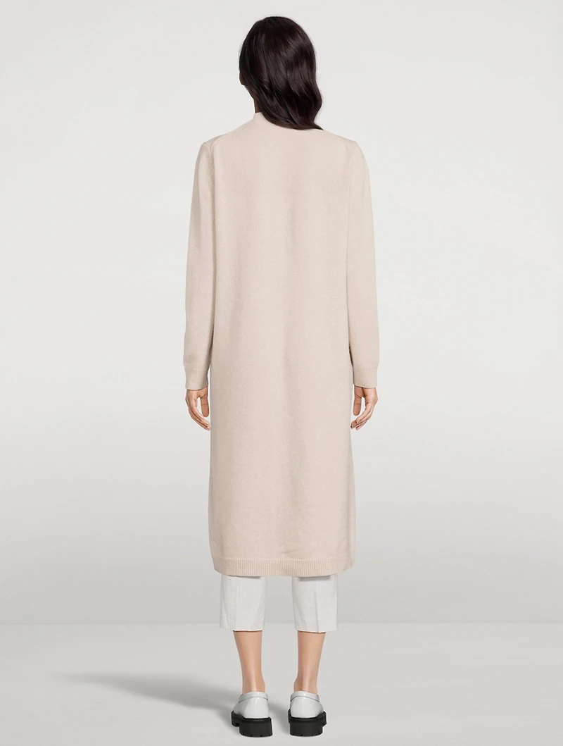 Recycled Wool And Cashmere Long Cardigan