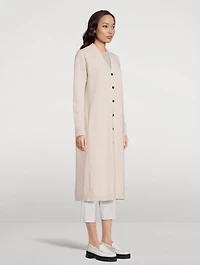 Recycled Wool And Cashmere Long Cardigan