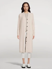 Recycled Wool And Cashmere Long Cardigan