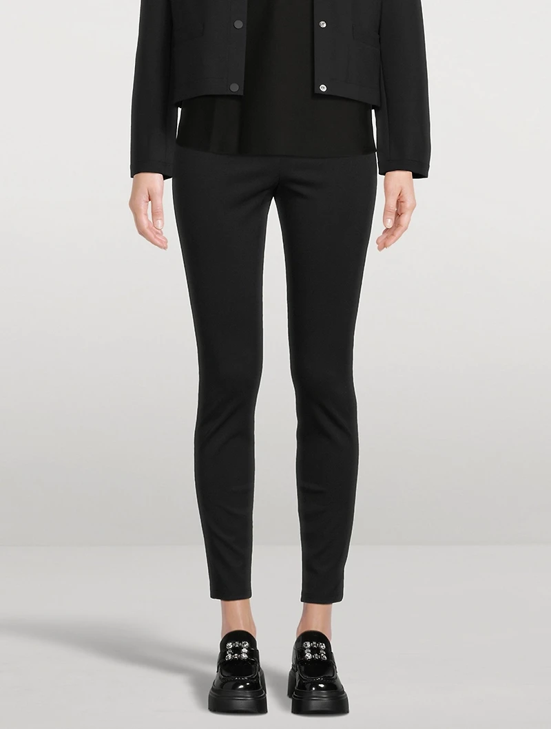 Compact Knit Skinny Trousers