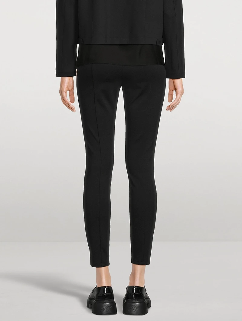 Compact Knit Skinny Trousers