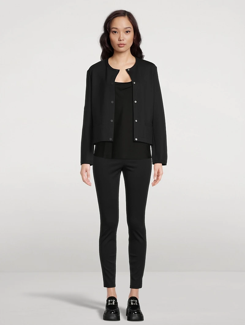 Compact Knit Skinny Trousers