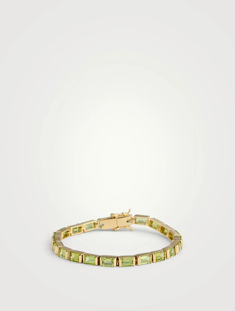 Riviera 18K Gold Bracelet With Peridot
