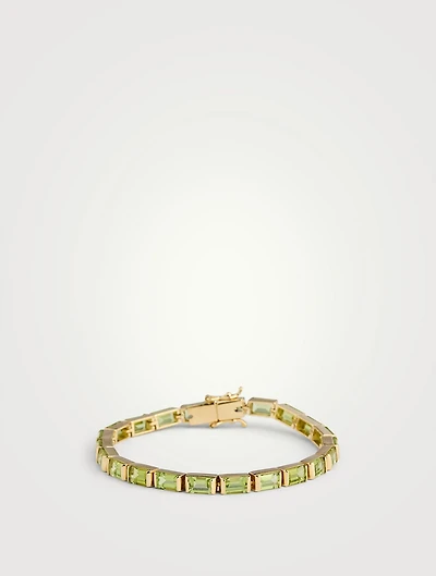 Riviera 18K Gold Bracelet With Peridot