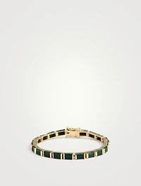 Riviera 18K Gold Bracelet With Malachite