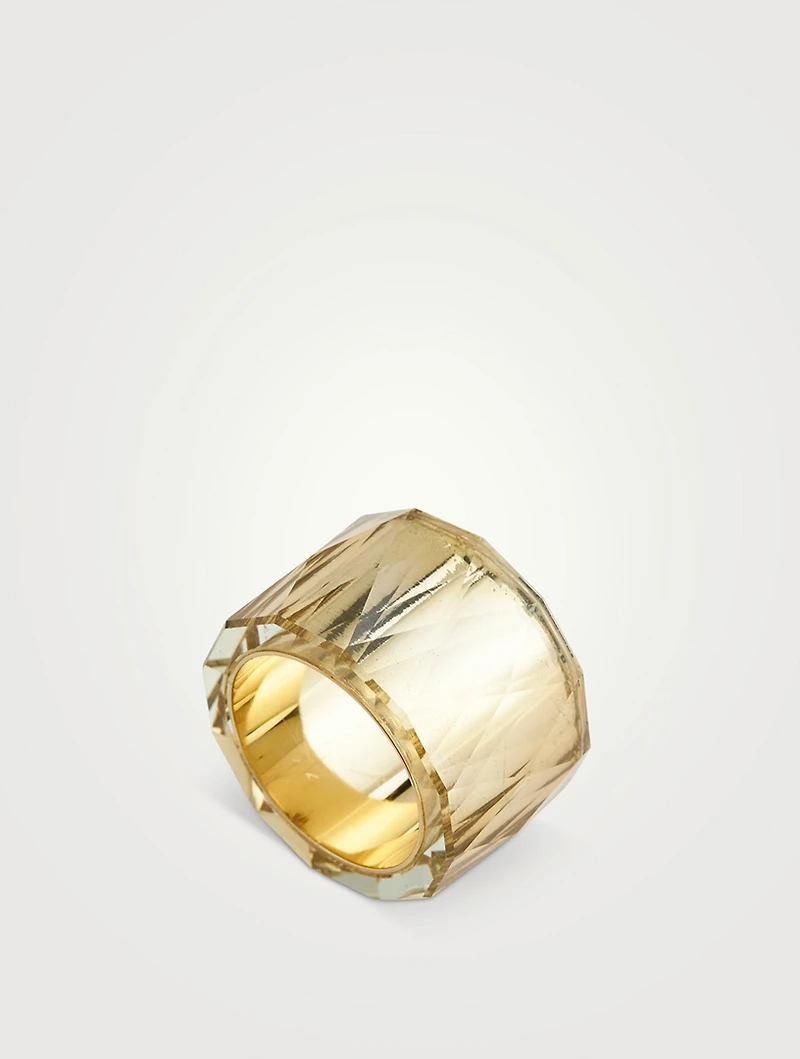 Thick Band With Quartz