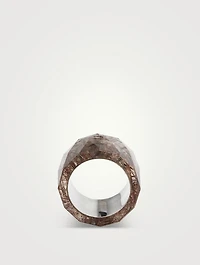 Thick Band With Rutilated Quartz