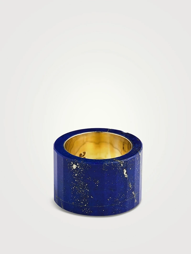 Thick Band With Lapis Lazuli