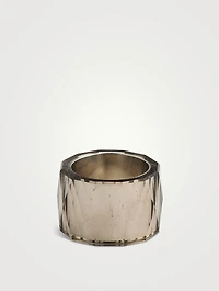 Thick Band With Smoked Citrine
