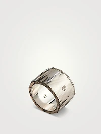 Thick Band With Smoked Citrine