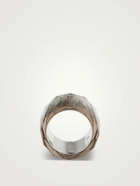 Thick Band With Smoked Citrine