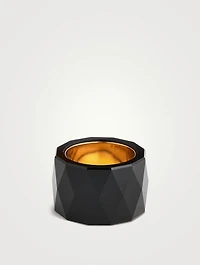 Thick Band With Black Onyx