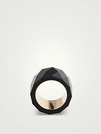 Thick Band With Black Onyx
