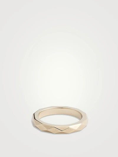 18K White Gold Thin Band
