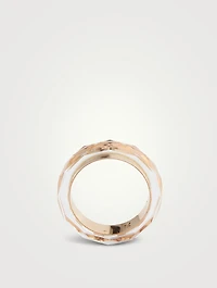 Thin Band With Clear Citrine