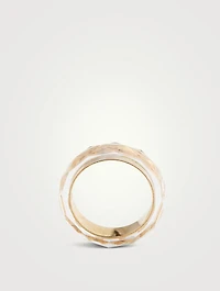 Thin Band With Translucent Citrine