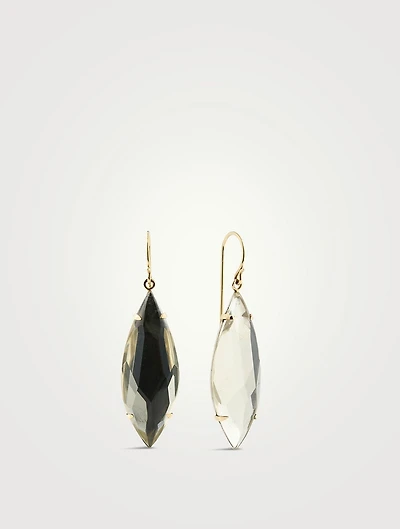 Earrings With Quartz