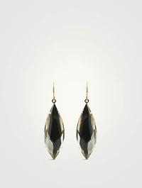 Earrings With Quartz