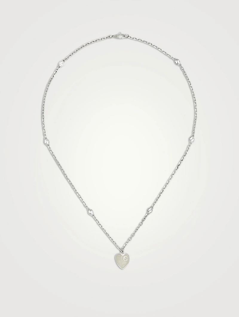 Gucci Heart Silver Necklace
