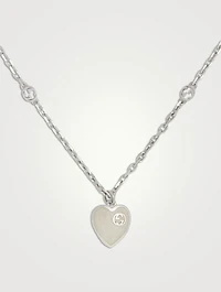 Gucci Heart Silver Necklace