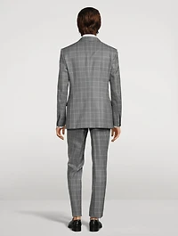 Shelton Gingham Overcheck Wool Two-Piece Suit