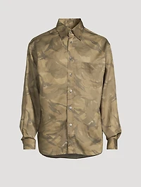Long-Sleeve Shirt Camo Print