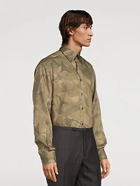 Long-Sleeve Shirt Camo Print