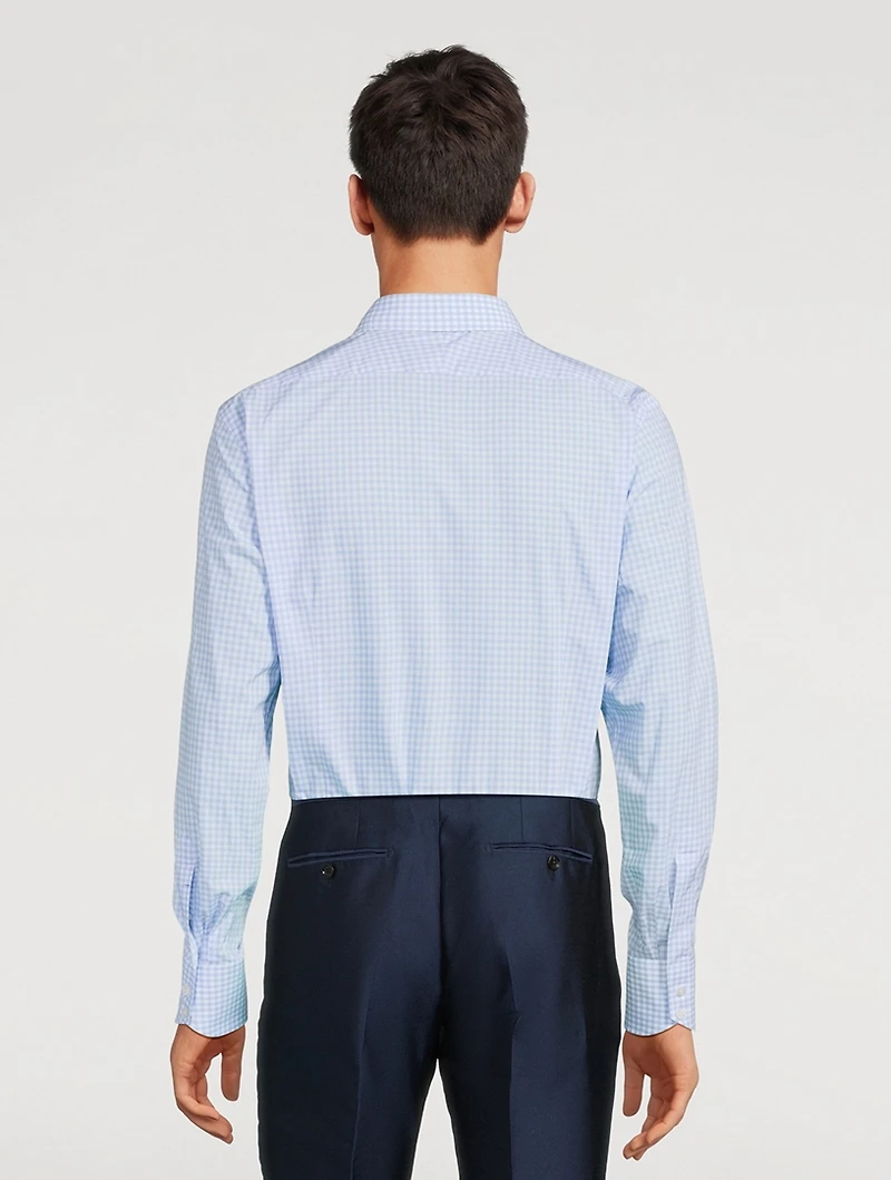Slim-Fit Shirt Check Print