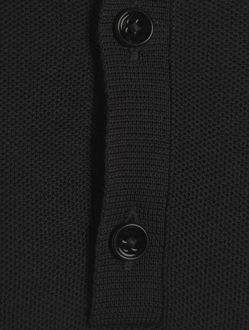 Silk Cotton Honeycomb Polo