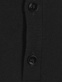 Silk Cotton Honeycomb Polo