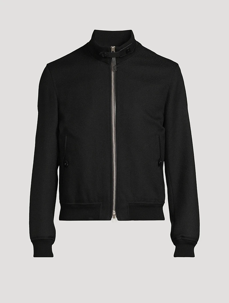 Wool Mohair Hopsack Jacket