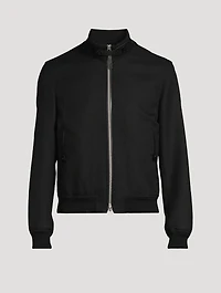 Wool Mohair Hopsack Jacket