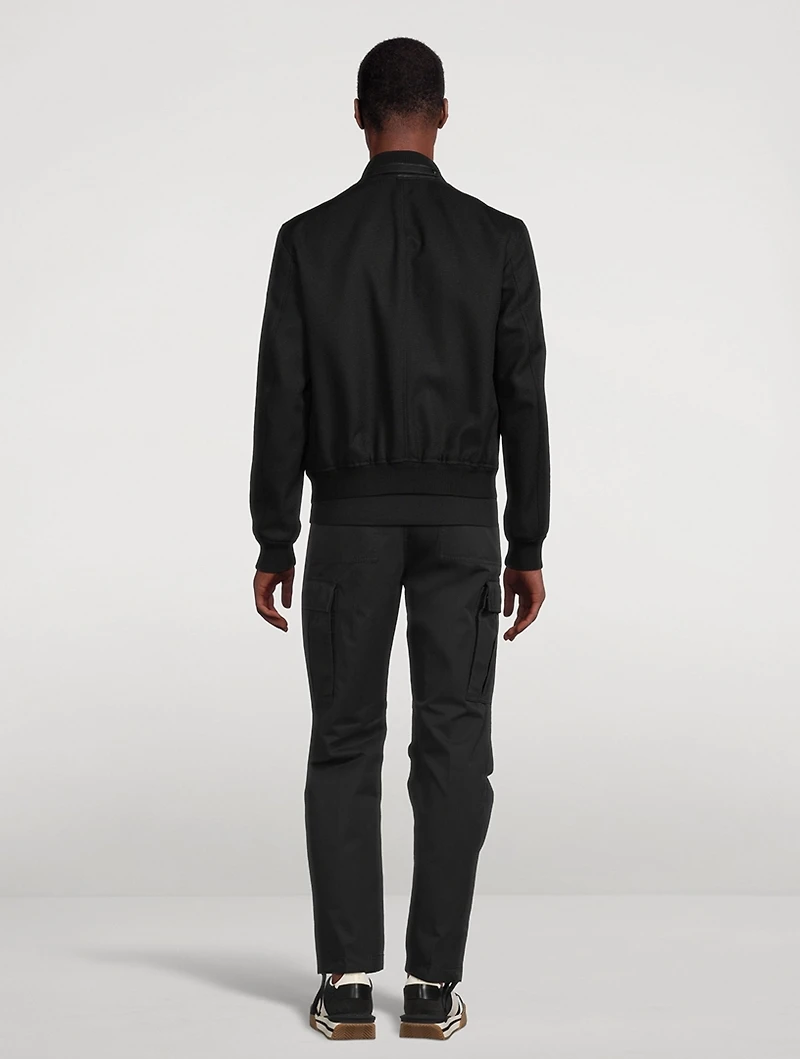 Wool Mohair Hopsack Jacket