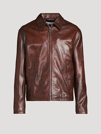 Leather Zip Jacket