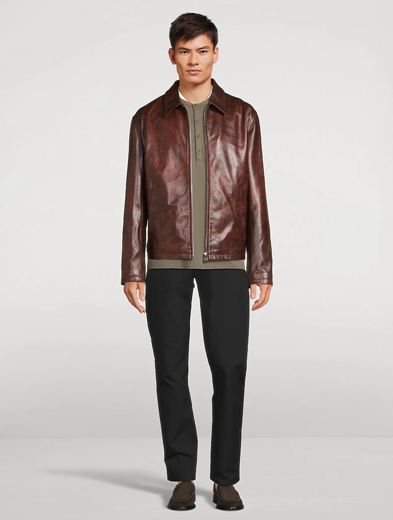 Leather Zip Jacket