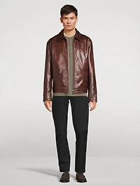 Leather Zip Jacket