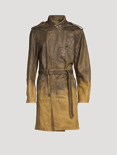 Denim Belted Coat