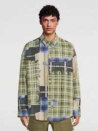 Cotton Patchwork Printed Shirt